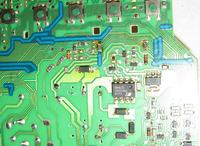 Zmywarka Bosch uszkodzony moduł - zwęglone elementy wartość foto