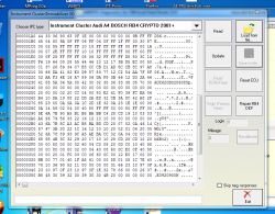 Audi A4 B6 2002 licznik Bosch RB4 - Nie odpala świeci DEF i mruga immo