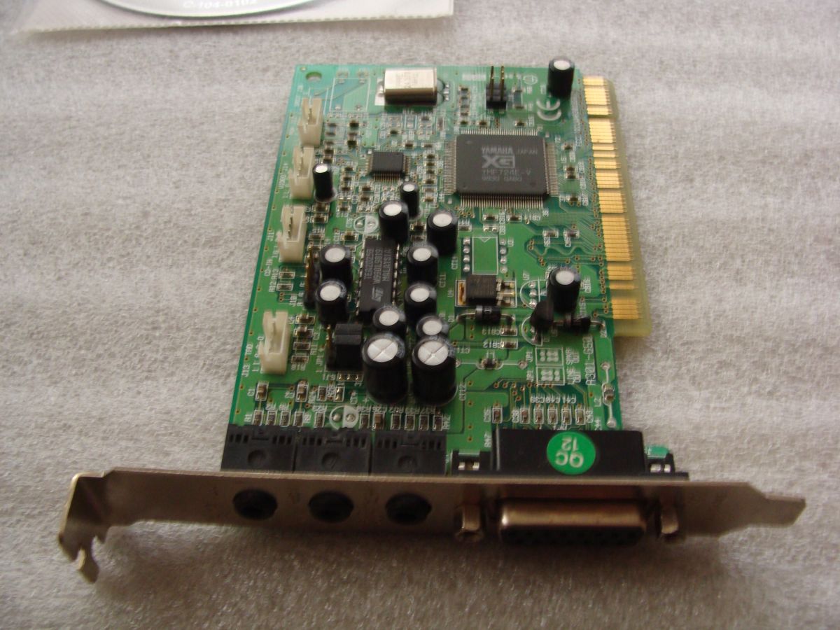 Sprzedam Sprzedam Kart Muzyczn YAMAHA YMF 724F V PCI Cena 125 Z Sprzedam Sprzedam Kart Muzyczn YAMAHA YMF 724F V PCI Cena 125 Z