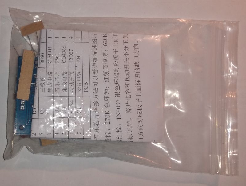 Generator 16-tu efektów dźwiękowych, kit