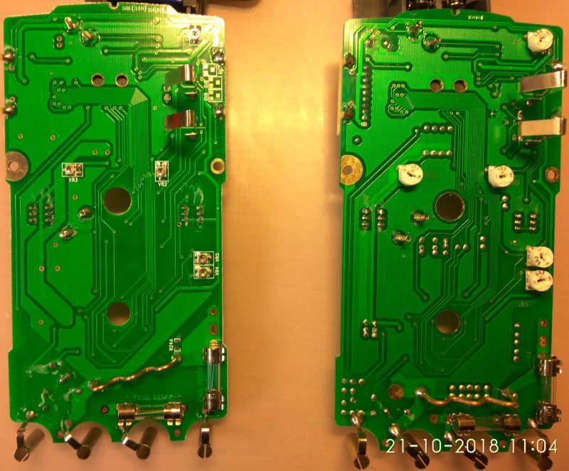 Porówanie dwóch mierników UT60E - zmiany w produkcji