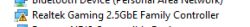 Lista urządzeń z błędem przy Realtek Gaming 2.5GbE Family Controller.