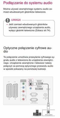 Jaki wzmacniacz i głośniki do LG 47LK950 bez podłączania do gniazda słuchawkowego?
