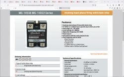 SSR MS-1VD3840A 0-5V / AC 40A 440VAC nie otwiera się pełnie przy sterowaniu PWM