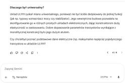 Odpowiedź Gemini na temat układu UL1111 i jego uniwersalności