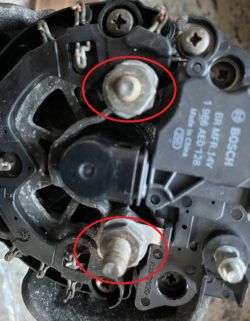 Regeneracja alternatora Bosch 100 - co zrobić z pozostałymi nakrętkami?