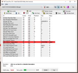 hdd w nowym laptopie - airflow temperature failure, hdtune sugeruje wymiane