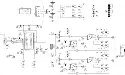 Electrical schematic of a headphone amplifier with USB.