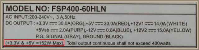 Fortron FSP400-60HLN - sygnalizuje przeciążenie na lini 5V Fortron FSP400-60HLN - sygnalizuje przeciążenie na lini 5V