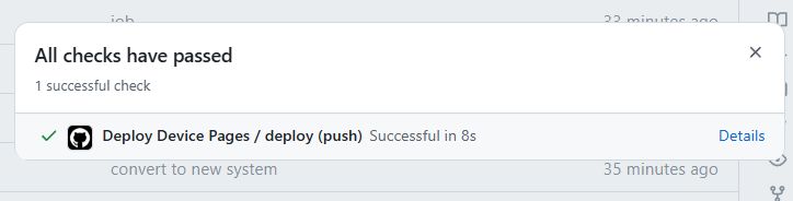 GitHub Actions notification: Deploy Device Pages completed successfully