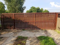 Sliding gate + Wicket without a separating post. Selection of elements.