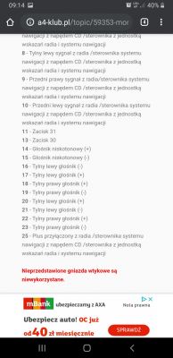 Jak podłączyć wzmacniacz BOSE 4166 z Audi A8 do Civic?