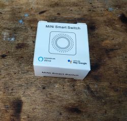 MiNi Smart Switch box on a wooden table