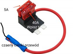 BMW F10 - Bezpiecznik 40A podłączenie aftermarketowych lamp