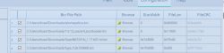 Screenshot of binary file flashing configuration.