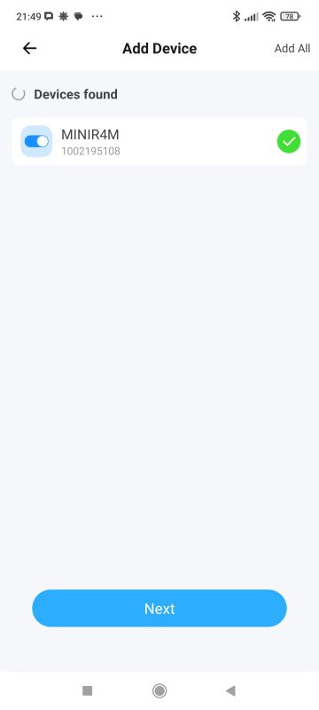 Tiny Sonoff Mini R4 M relay - compatible with Matter, but not reprogrammable