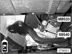 BMW X5 e53 3.0d - Schemat zasilania silniczka na reduktorze/rozdzielaczu