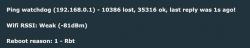WiFi Connection Diagnostics Diagnostic text regarding WiFi connection issues.