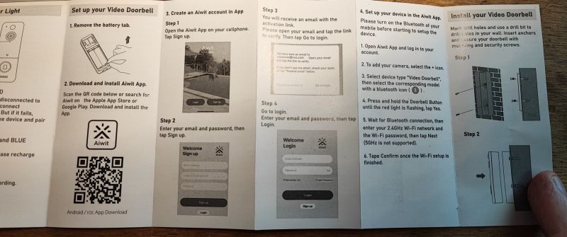 WiFi wireless video intercom - test, app and interior WiFi wireless video intercom - test, app and interior