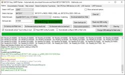 Screenshot of BK7231 Easy UART Flasher software with successful data reading.