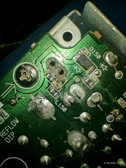 President Teddy ASC - Usterka płyty w miejscu zasilania.