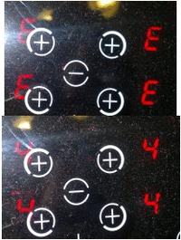 Indukcja Amica PBP4VI510FTB - błąd E44/E4444 po wymianie panelu sterującego