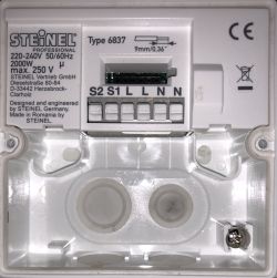Jak podłączyć Steinel HF 3360 COM1 PF AP z nietypowymi gniazdami [L] [N]?