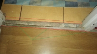 Threshold Solutions: Finishing Doorsteps Between Bathroom, Hall, Kitchen & Room (Photos 1 & 2)