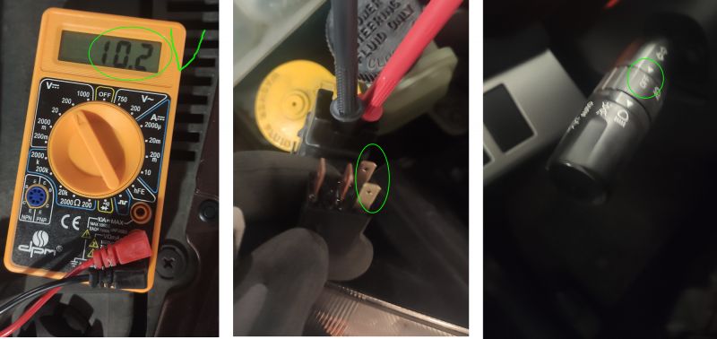 Mazda 3 BL - Światła mgłowe przednie - przekaźnik OK - żarówki OK