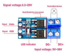 Why is it that when a PWM signal is applied to the module, full voltage appears at the output?