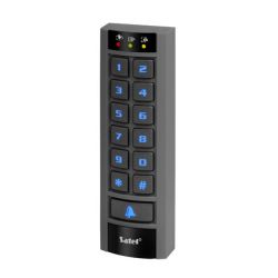 Satel Zone Keypad with Illuminated Buttons Satel zone keypad with illuminated numeric buttons and a doorbell button.