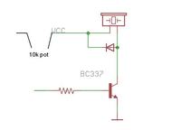Quiet transistor driven buzzer with a bc337 transistor and 5volts