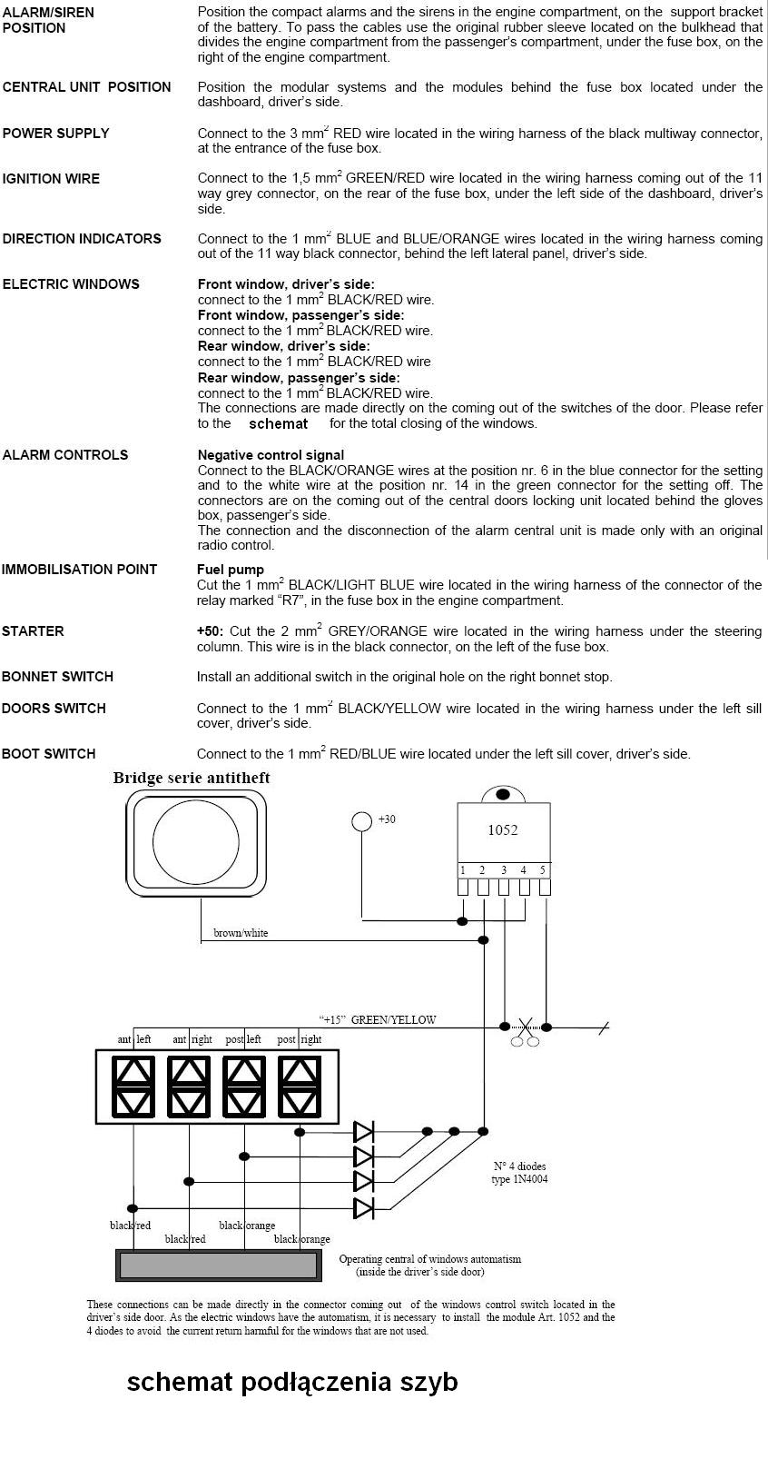 Poszukuje rozpiski do Forda Fokusa 98r do montarzu alarmu.