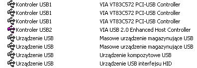 Gigabyte GA-7VAXFS USB 2.0 dymek "To urządzenie może dz