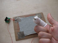 Własny touchpad z rękawicy antystatycznej