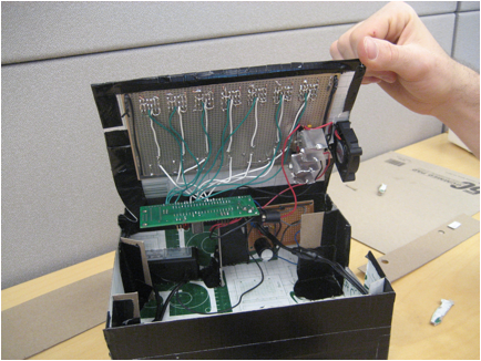 Instrument z przyciskami LED