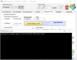 AVRISP mkII nie wykrywany przez USB - jak skonfigurować?