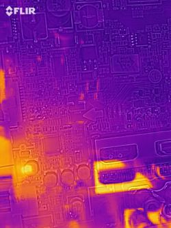 Test Cat S61 - zdjęcia termowizyjne oporników i grotu lutownicy