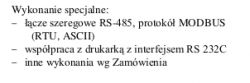Fragment dokumentacji dotyczący specyfikacji technicznych.