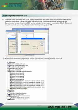 Poszukuję dokumentacji do programatora MicroSense USB AVR ISP II FT