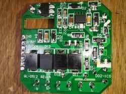 PCB with various components and connectors.