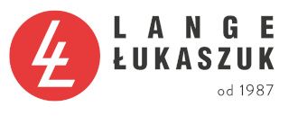 Lange Łukaszuk logo with red circle, white ŁŁ monogram, and text “od 1987”.