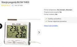 Stacja pogodowa (temperatura+wilgotność) RF z trzema czujnikami - EN8822-D