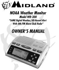 Midland WR 300 20 VHF Weather Alert Radio Manual