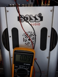 Boss BA-2900 - Brak sygnału na kanałach, dioda Power świeci, wentylator działa