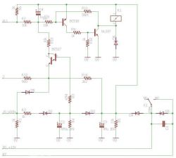 Schemat elektryczny przekaźnika samochodowego Audi 80.