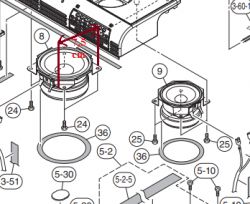 Soundbar Yamaha Yas-105 - uszkodzony jeden głośniczek