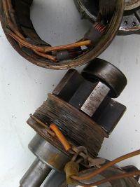 Schemat alternatora trzydiodowego T25 - uzwojenia i pomiary oporu