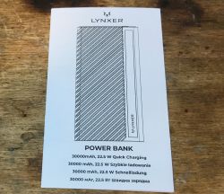 Krótki test powerbanków Lynxer 30000mAh i 20000mAh 22.5W z QC
