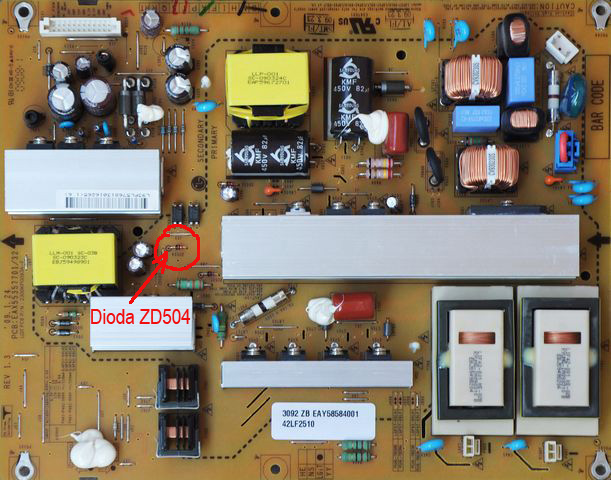 LG 42 LF 2510 Moduł zasilania PCB eax 55357701/32 - elektroda.pl